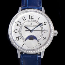 홍콩명품 [예거르꿀뜨르] 여성용 랑데뷰 문미듐 q3578430 오토매틱 Cal.935타입 34mm  보석/다이아 베젤 가죽줄 화이트다이얼 jag76015  