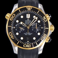 홍콩명품 [오메가] 남성용 씨마스터 디버 300M 코엑시얼 크로노그래프 P. 9900타입 44mm 러버우레탄밴드 블랙다이얼   omg43782  