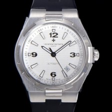 홍콩명품 [바쉐런 콘스탄틴] 남성용 오버시즈 오토매틱 9015타입 42mm 러버/우레탄줄 화이트다이얼 vac32654  