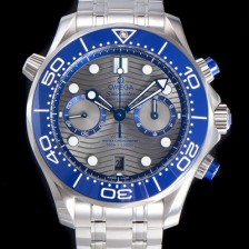 홍콩명품 [오메가] 남성용 씨마스터 디버 300M 코엑시얼 크로노그래프 P. 9900타입 44mm 메탈줄 그레이다이얼   omg69502  