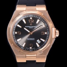 홍콩명품 [바쉐런 콘스탄틴] 남성용 오버시즈 오토매틱 9015타입 42mm 금장시계 러버/우레탄줄 블랙다이얼 vac18290  