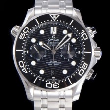 홍콩명품 [오메가] 남성용 씨마스터 디버 300M 코엑시얼 크로노그래프 P. 9900타입 44mm 메탈줄 블랙다이얼   omg18072  