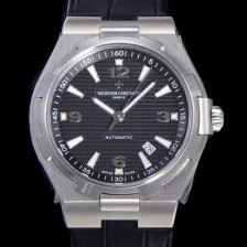 홍콩명품 [바쉐런 콘스탄틴] 남성용 오버시즈 오토매틱 9015타입 42mm 가죽줄 블랙다이얼 vac76493  