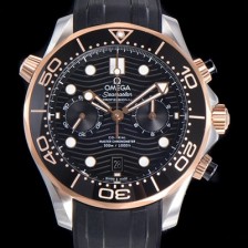 홍콩명품 [오메가] 남성용 씨마스터 디버 300M 코엑시얼 크로노그래프 P. 9900타입 44mm 메탈줄 블랙다이얼   omg86713  