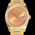 홍콩명품 [로렉스] 남성용 데이데이트 오토매틱 Cal.3235타입 36mm 금장시계 옐루골드 올금 다이아베젤부착 메탈줄 골드다이얼rol92680  