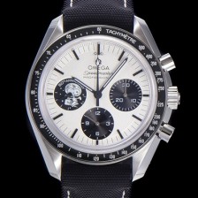 홍콩명품 [오메가] 남성용 스피더마스터 기념시리즈 실버 스누피 어워드 수동기계식 42mm 가죽줄 화이트다이얼   omg97341  