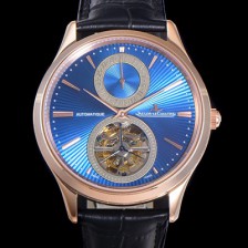 홍콩명품 [예거르꿀뜨르] 남성용 마스터 13234 E1 투어빌론(뚜르비용)  978F  42mm 18K 로즈골드 가죽줄 블루다이얼 jag47265  