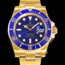 홍콩명품 [로렉스] 남성용 최신버전! 서브마리너 오토매틱 Cal.3135타입 18K 옐로우골드 40mm 블루다이얼 rol94726  