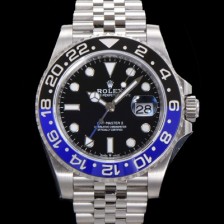 홍콩명품 [로렉스] 남성용 신형 지엠티 마스터II 최종형 m126710 (베트걸) 파워에이드 904L스틸 !! 신형 Cal. 3285 오토매틱 무브먼트 듀얼 타임 블루/블랙 투톤 24시간 회전 베젤 블랙 다이얼 ROL05953  