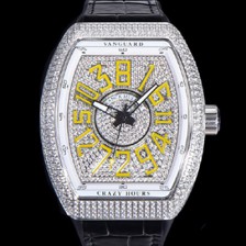 홍콩명품 [프랭크뮬러] 남성용 뱅가드 오토매틱 CZ02 타입 44미리 보석/큐빅 케이스 가죽줄 보석다이얼 fra73586  