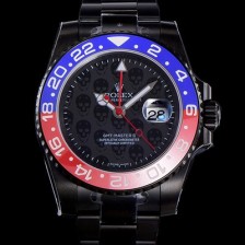 홍콩명품 [로렉스] 남성용 지엠티 마스터II 블랙PVD코팅 오토매틱 CAL.3285타입 40미리 블랙줄 블랙다이얼 rol25649  