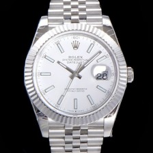 홍콩명품 [로렉스] 남성용 904L스틸!! 2022신형 데이저스트 41mm II m126334 화이트 다이얼 야광 스틱 인덱스 스틸 브레이슬릿 신형 Cal.3235 오토매틱 무브먼트 ROL06096  