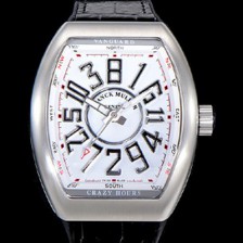 홍콩명품 [프랭크뮬러] 남성용 뱅가드 오토매틱 CZ02타입 44미리 가죽줄/스트랩 화이트다이얼 FRA79429  