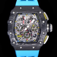 홍콩명품 [리차드밀레] 남성용 플라이백 RM11-03 오버사이즈 데이트 크로노그래프레드 포지드 카본 케이스 스켈레톤 다이얼 오토매틱 무브먼트 RIC08703  