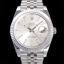 홍콩명품 [로렉스] 남성용 904L스틸!! 2022신형 데이저스트 41mm II m126334 실버 다이얼 야광 스틱 인덱스 스틸 브레이슬릿 신형 Cal.3235 오토매틱 무브먼트 ROL06101  