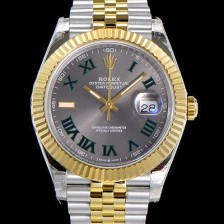 홍콩명품 [로렉스] 남성용 데이저스트 오토매틱 아시안2836-2/3235타입 41미리 18K옐루골드 투톤콤비 그레이다이얼 rol14706  