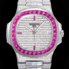 홍콩명품 [파텍필립] 남성용 노틸러스 5719/10G-010 보석/큐빅 셋팅 오토매틱 Cal.324 S C 타입 40미리 메탈 보석다이얼 PAT74093  