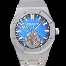 홍콩명품 [오데마피게] 남성용 로얄오크 Calibre 2924 투어빌론/수동기계식 41미리 금장 18K로즈골드 블랙다이얼 AUD75238  