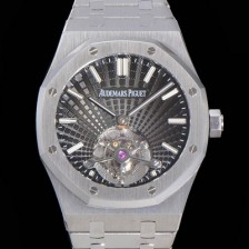 홍콩명품 [오데마피게] 남성용 로얄오크 Calibre 2924 투어빌론/수동기계식 41미리 금장 18K로즈골드 블랙다이얼 AUD75247  