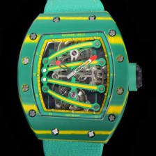 홍콩명품 [리차드밀레] 남성용 리차드밀 RM59-01 요한블랙 투어빌론 카본재질 51mm 스켈레톤 다이얼 오토매틱 무브먼트 RIC01414  