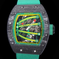 홍콩명품 [리차드밀레] 남성용 리차드밀 RM59-01 요한블랙 투어빌론 카본재질 51mm 스켈레톤 다이얼 오토매틱 무브먼트 RIC01421  