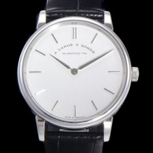 홍콩명품 [아랑게운트죄네] 남성용 색소니아 씬 205.086 랑게 39미리 화이트 다이얼 오토매틱 무브먼트 LAN40856  