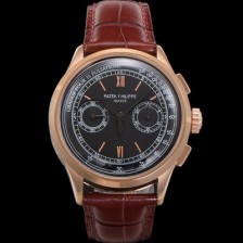 홍콩명품 [파텍필립] 남성용 컴플리케이션 5170G 크로노그래프 18k로즈골드 오토매틱 7750 타입 39mm 가죽줄 블랙 다이얼 pat2208  