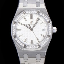 홍콩명품 [오데마피게] 여성용 로얄오크 점보 엑스트라씬 오토매틱 34미리 블루다이얼 AUD87426  