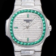 홍콩명품 [파텍필립] 남성용 노틸러스 5719/10G-010 보석/큐빅 셋팅 오토매틱 Cal.324 S C 타입 40미리 메탈 보석다이얼 PAT74096  