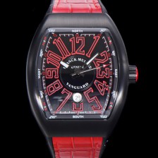 홍콩명품 [프랭크뮬러] 남성용 V 45 SC DT 뱅가드 2824 므브먼트 오토매틱 44미리 PVD코팅 케이스 러버밴드 블랙다이얼 FRA75504  