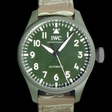 홍콩명품 [아이더블유씨] 남성용 파일럿 IW329802 오토매틱 43.8mm 세라믹 재질 나토천/러버 믹스 그린 다이얼 iwc29053  
