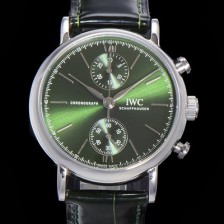홍콩명품 [아이더블유씨] 남성용 포르토피노 IW391405 그린 다이얼 39미리 악어가죽 7750 오토매틱 무브먼트 IWC76298  