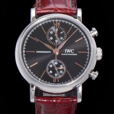 홍콩명품 [아이더블유씨] 남성용 포르토피노 IW391404 블랙 다이얼 39미리 악어가죽 7750 오토매틱 무브먼트 IWC76300  