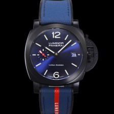 홍콩명품 [파네라이] 남성용 루미노르 콰란타 루나로사 PAM01408 40mm 오토매틱 Cal.P.900 타입 우레탄줄 블루 다이얼 pan5226  