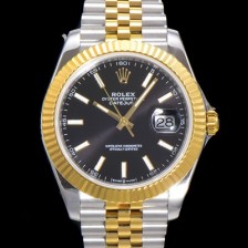 홍콩명품 [로렉스] 남성용 904L스틸!! 2022신형 데이져스트 41mm II 126333 !! 18K 옐로골드 블랙 다이얼 브레이슬릿 신형 Cal.3235 오토매틱 무브먼트 ROL09330  