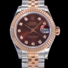 홍콩명품 [로렉스] 여성용 데이져스트 신형 m279171-0011 28mm 브라운 다이얼 쥬빌리 브레이슬릿 ETA2671오토매틱 무브먼 ROL00805  