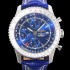 홍콩명품 [브라이틀링] 남성용 네비타이머 크로노그래프 ETA7750-2 타입 오토매틱 46mm 가죽줄 블루다이얼 bre1599  