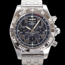 홍콩명품 [브라이틀링] 남성용 크로노맷 오토매틱 크로노그래프 ETA7750-2타입 44mm 매탈줄 블랙다이얼 bre1219  