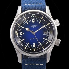 홍콩명품 [론진] 남성용 해리티지 오토매틱 Cal.L888.5 타입 42mm 가죽줄 블루다이얼 lon5199  