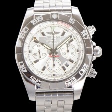 홍콩명품 [브라이틀링] 남성용 크로노맷 오토매틱 크로노그래프 ETA7750-2타입 44mm 매탈줄 화이트다이얼 bre9153  