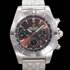 홍콩명품 [브라이틀링] 남성용 크로노맷 오토매틱 크로노그래프 ETA7750-2타입 44mm 매탈줄 브라운다이얼 bre5131  