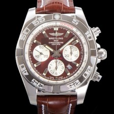 홍콩명품 [브라이틀링] 남성용 윈드라이더 크로노맷 오토매틱 ETA-7750 기계식 44mm 가죽줄 브라운다이얼 bre3521  