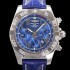 홍콩명품 [브라이틀링] 남성용 윈드라이더 크로노맷 오토매틱 ETA-7750 기계식 44mm 가죽줄 블루다이얼 bre9123  