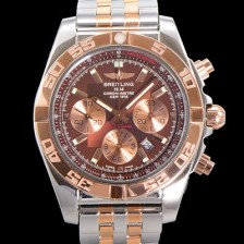 홍콩명품 [브라이틀링] 남성용 크로노맷 오토매틱 크로노그래프 ETA7750-2타입 44mm 로즈골드 매탈줄 브라운다이얼 bre3219  