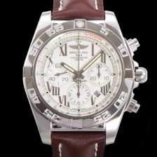 홍콩명품 [브라이틀링] 남성용 윈드라이더 크로노맷 오토매틱 ETA-7750 기계식 44mm 가죽줄 화이트다이얼 bre1259  