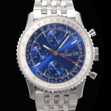 홍콩명품 [브라이틀링] 남성용 네비타이머 크로노그래프 ETA7750-2 타입 오토매틱 41mm 메탈줄 블루다이얼 bre5935  