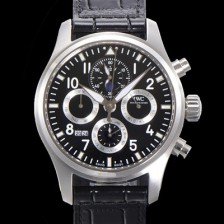 홍콩명품 [아이더블유씨] 남성용 파일럿 41mm 오토매틱 89630 타입 가죽줄 블랙다이얼 iwc1195  