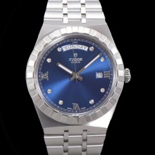 홍콩명품 [튜더] 남성용 로얄 워치 오토매틱 스위스 ETA2836-2 타입 41mm 메탈줄 블루다이얼 tud1231  