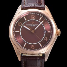 홍콩명품 [바쉐론 콘스탄틴] 남성용 피프티식스 Ref.4600E 오토매틱 1326 타입  40mm 가죽줄 18K 로즈골드 브라운 다이얼  vac1511  