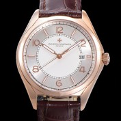 홍콩명품 [바쉐론 콘스탄틴] 남성용 피프티식스 Ref.4600E 오토매틱 1326 타입 40mm 가죽줄 18K 로즈골드 실버 다이얼  vac5122  